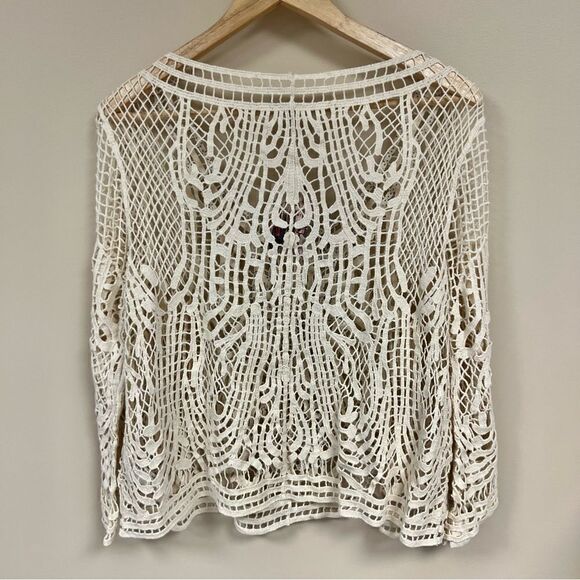 Ecote open knit studded sweater with studs size L - Picture 5 of 7